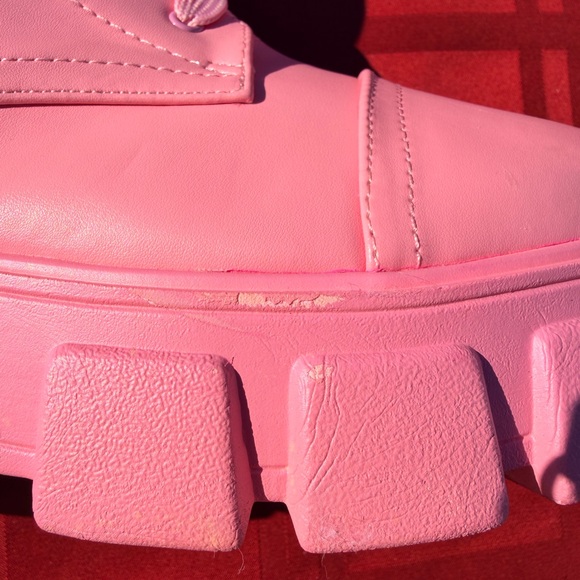 Pink combat Boots - Picture 2 of 7